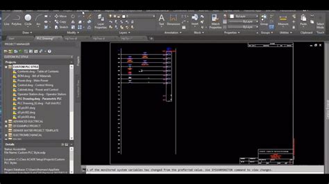 To modify PLC style template in AutoCAD Electrical 